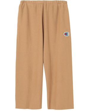 Undercover Logo-patch Raw-edge Trousers - Natural