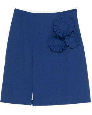 Baum und Pferdgarten Minifalda Siena Con Aplique Floral - Azul