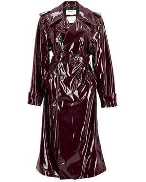 Stella McCartney Double-Breasted Trench Coat - Red