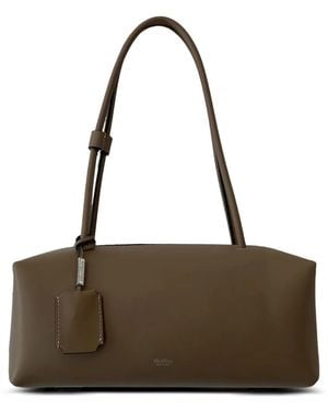 Max Mara Leather Top-Handles Shoulder Bag - Brown