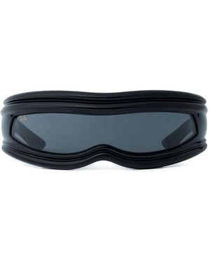 Ray-Ban Occhiali Da Sole A Mascherina - Nero