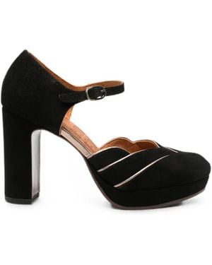 Chie Mihara Uyako Leather Pumps - Black