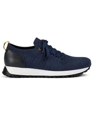 Doucal's Heel-Detail Trainers - Blue