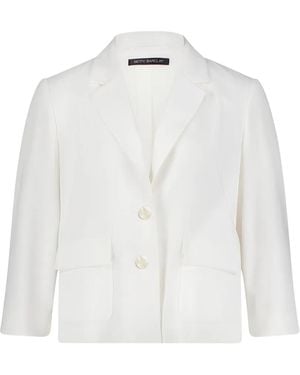 Betty Barclay Button-Fastening Blazer - White