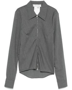 Our Legacy Slim Zip Shirt - Gray