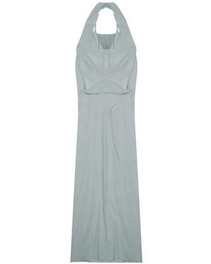 Alysi Silk Midi Dress - Blue