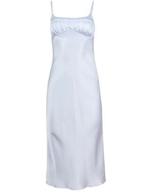 Fleur du Mal Ruched Dress - White