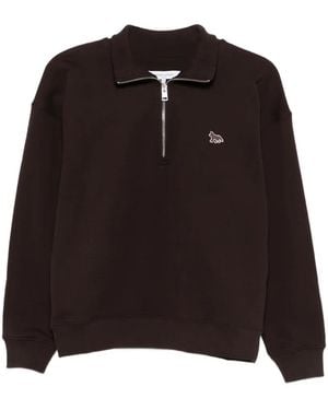 Maison Kitsuné Fox Pullover - Schwarz