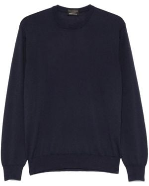 Dell'Oglio Pull En Maille Fine - Bleu