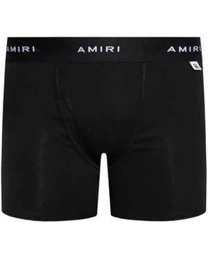 Amiri Conjunto De Dos Bóxeres Con Logo En La Cinturilla - Negro