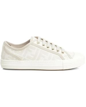 Fendi "Domino" Trainer - White