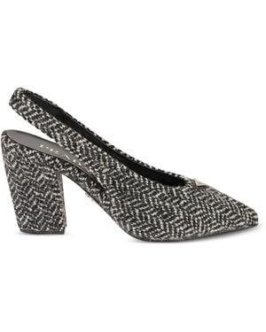 Prada Escarpins À Bride Arrière - Gris