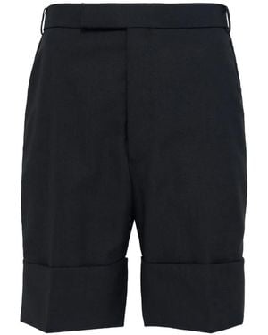 Thom Browne Bermudas con talle bajo - Azul