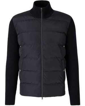Herno Round Neck Ribbed Sweater - Blue