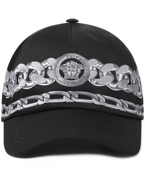 Versace Medusa Chains Baseball Cap - Black