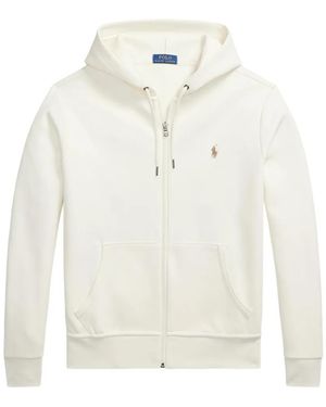 Polo Ralph Lauren Logo-Embroidered Hoodie - White