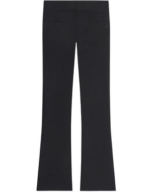 Courreges Heritage Cropped Bootcut Trousers - Blue
