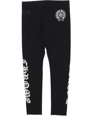Chrome Hearts Print-Detail Horseshoe-Motif Leggings - Black