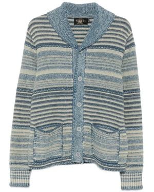 RRL Cardigan A Righe - Blu