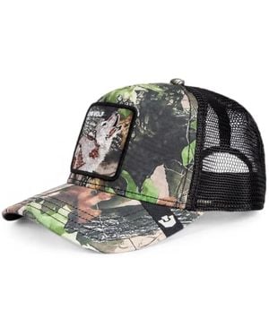 Goorin Bros Lone Wolf Camouflage-Print Trucker Cap - Black