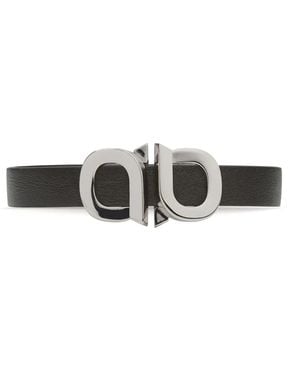 Ferragamo Lederarmband Mit Gancini-Schnalle - Weiß