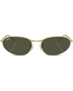 Ray-Ban Rb3734 Oval-Frame Sunglasses - Green