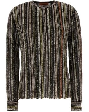 Missoni Maglione A Righe - Nero