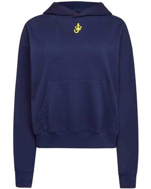 JW Anderson アンカー エンブロイダリー パーカー - ブルー
