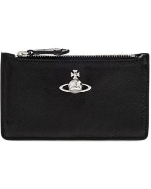 Vivienne Westwood Orb Zip-Around Cardholder - Black