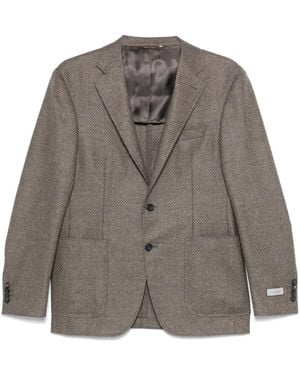 Canali シングルジャケット - ブラウン