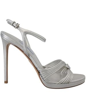 Prada Strappy Leather Sandals - White