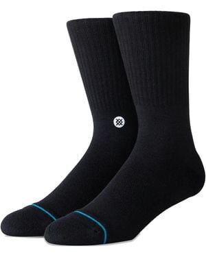 Stance Logo-Detail Crew Socks - Black