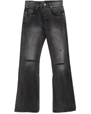 Enfants Riches Deprimes Distressed Bootcut Jeans - Grey