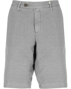 Myths Shorts mit Logo-Etikett - Grau