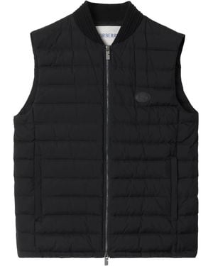 Burberry Gilet Trapuntato - Nero