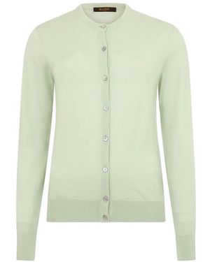 Moorer Button-Up Cardigan - Green