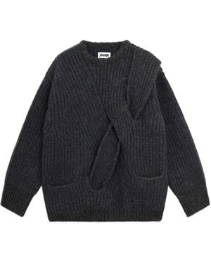 Magliano Pull En Maille Nervurée - Bleu