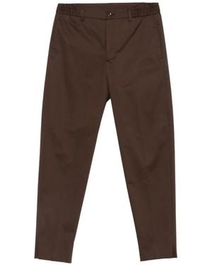 Tagliatore Belt-Loops Pants - Brown