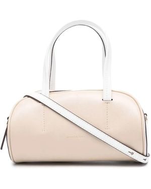 MANU Atelier Cylinder Two-Tone Tote - Natural