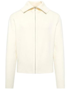 Entire studios Knit Zip-Up Jacket - White
