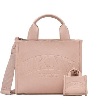 DKNY Logo-Embossed Tote Bag - Pink