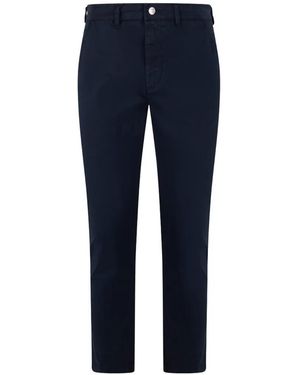DIESEL Pantalon Droit À Détail De Poches - Blue