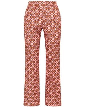 Maliparmi Geometric-Print Flared Trousers