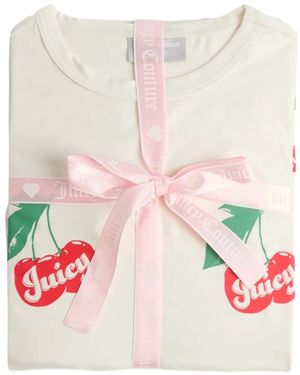 Juicy Couture Pijama Con Cerezas Estampadas - Rosa