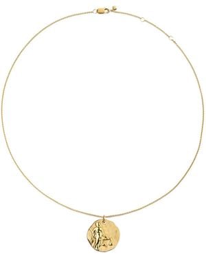 Monica Vinader Gp Zodiac Libra Necklace - White