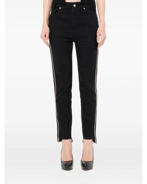McQueen Vaqueros Capri Estilo Militar - Negro