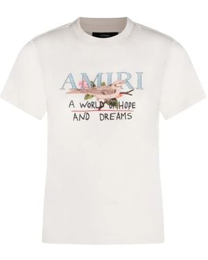 Amiri T-Shirts And Polos Light And Natural - White