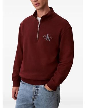 レッド ジップ付きセーター メンズ | Lyst