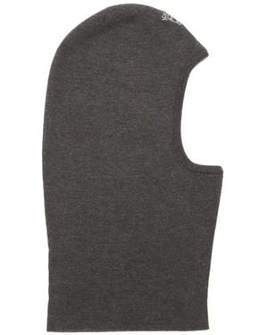 Acne Studios Bow-Embroidery Balaclava - Grey