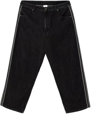 adidas Sst Denim Jeans Mid-Rise Straight Leg - Black